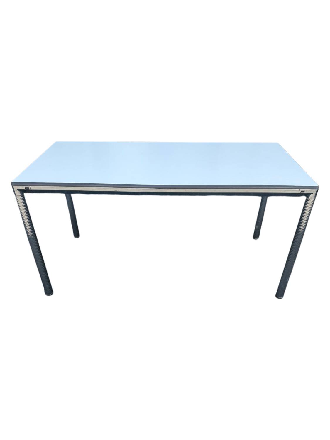 Vintage 1990s table with detachable grooved legs
