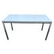 Vintage 1990s table with detachable grooved legs