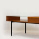 Oak coffee table with a glass top from Onv olomouc, 1970s