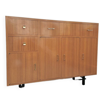 Wood effect formica sideboard