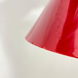 Red and opalin glass suspension.
