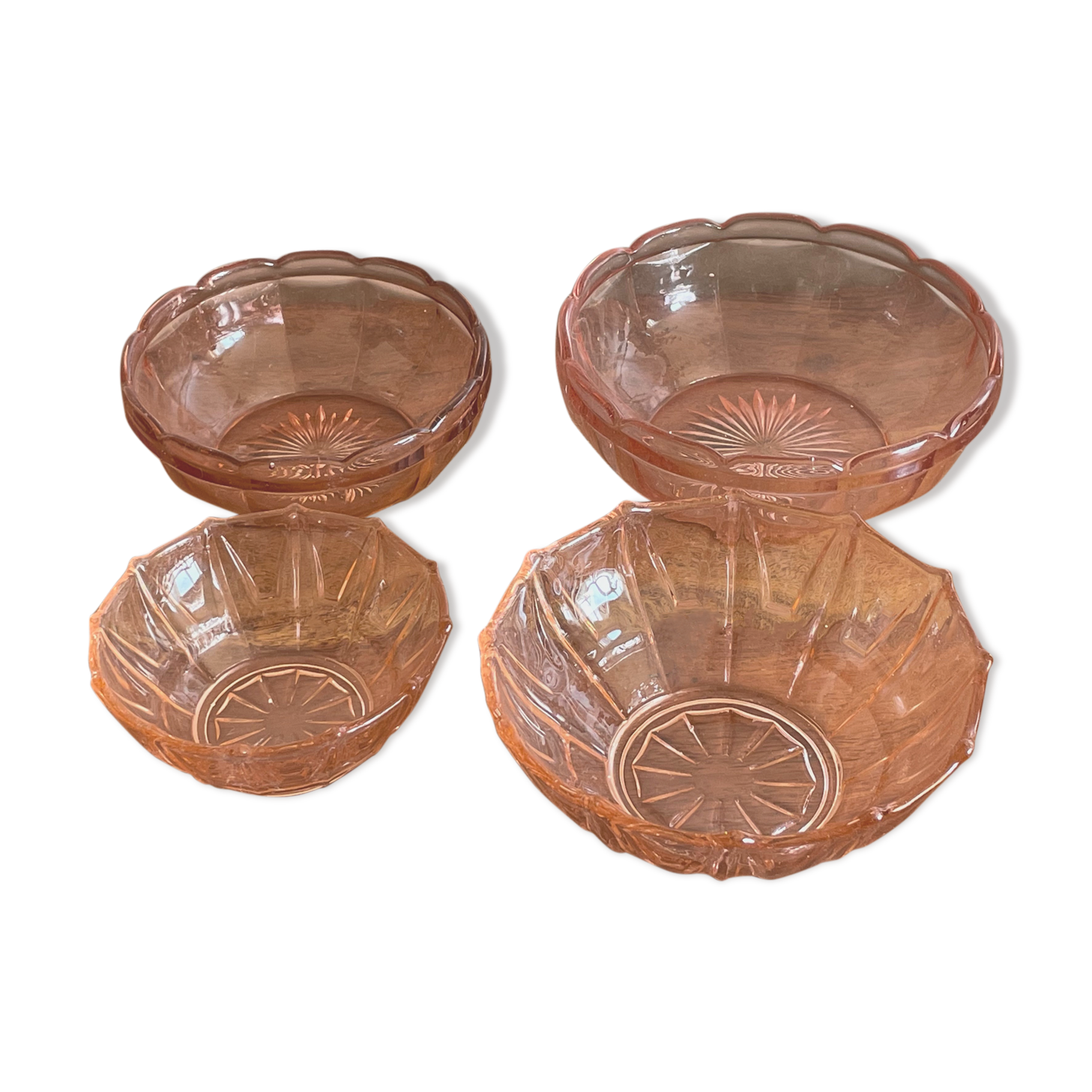 Pink Cups in Reims glass