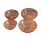 Coupelles roses en verre de Reims