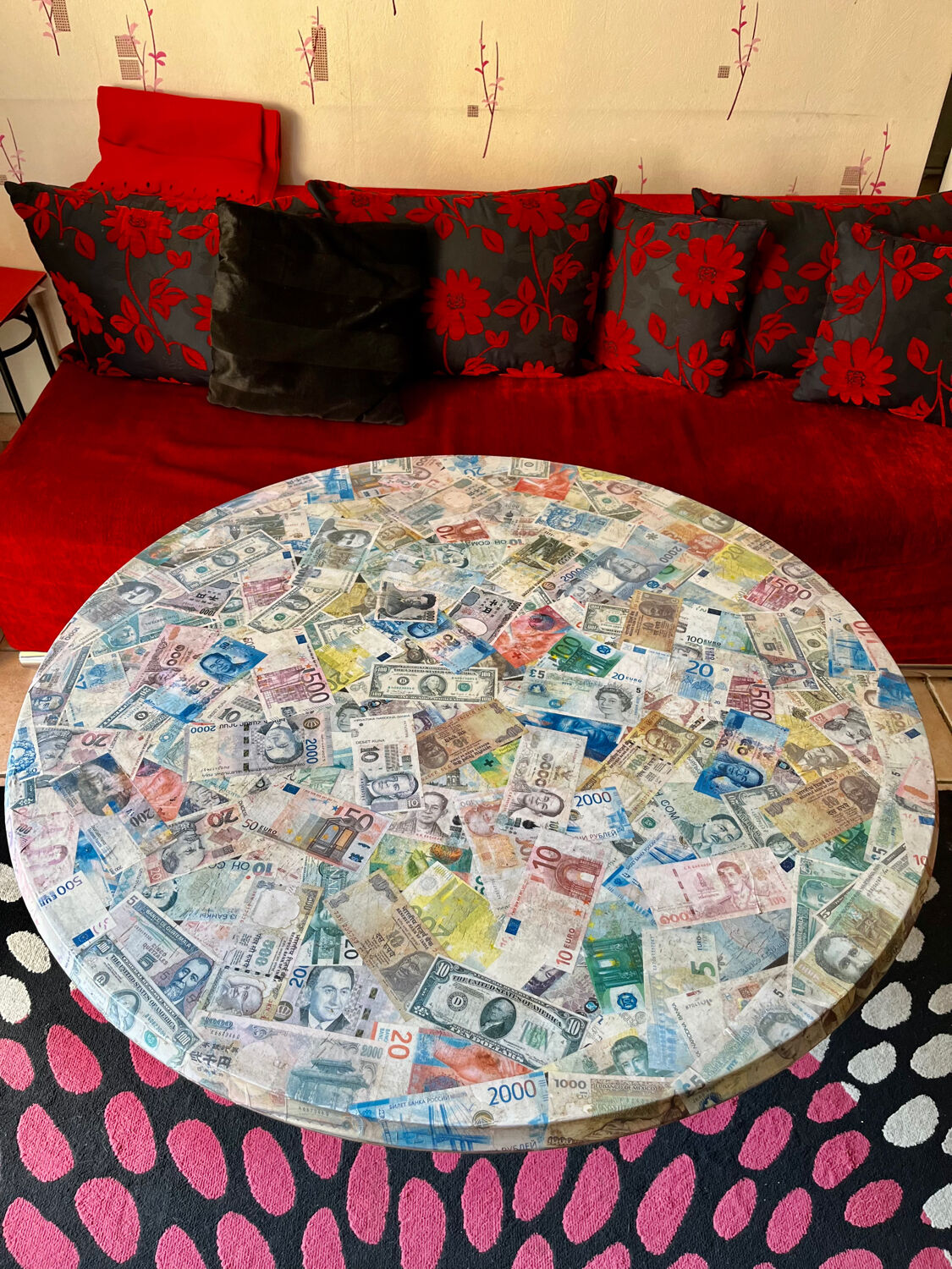Industrial coffee table