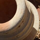 Tamegroute raw striated wabi-sabi vase