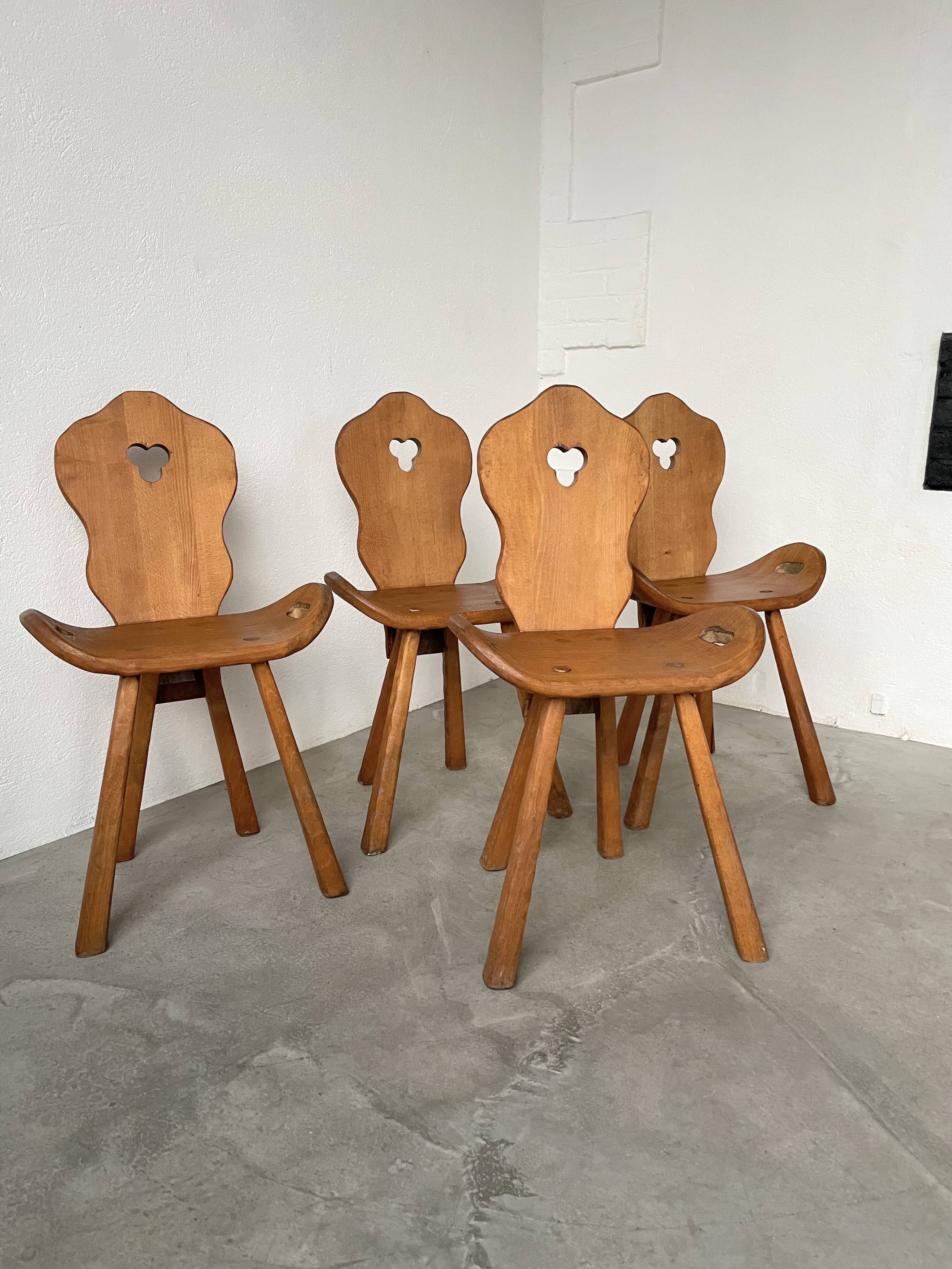 Oak mountain chalet chairs