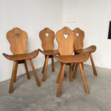 Oak mountain chalet chairs