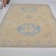 Bohemian Soft Colour Oushak Vintage Rug sku 2038