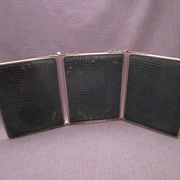 Miroir de barbier triple ancien 58x25cm