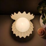 Lampe de table vintage en céramique coquille 1980