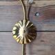 Pair of brass and glass sconces