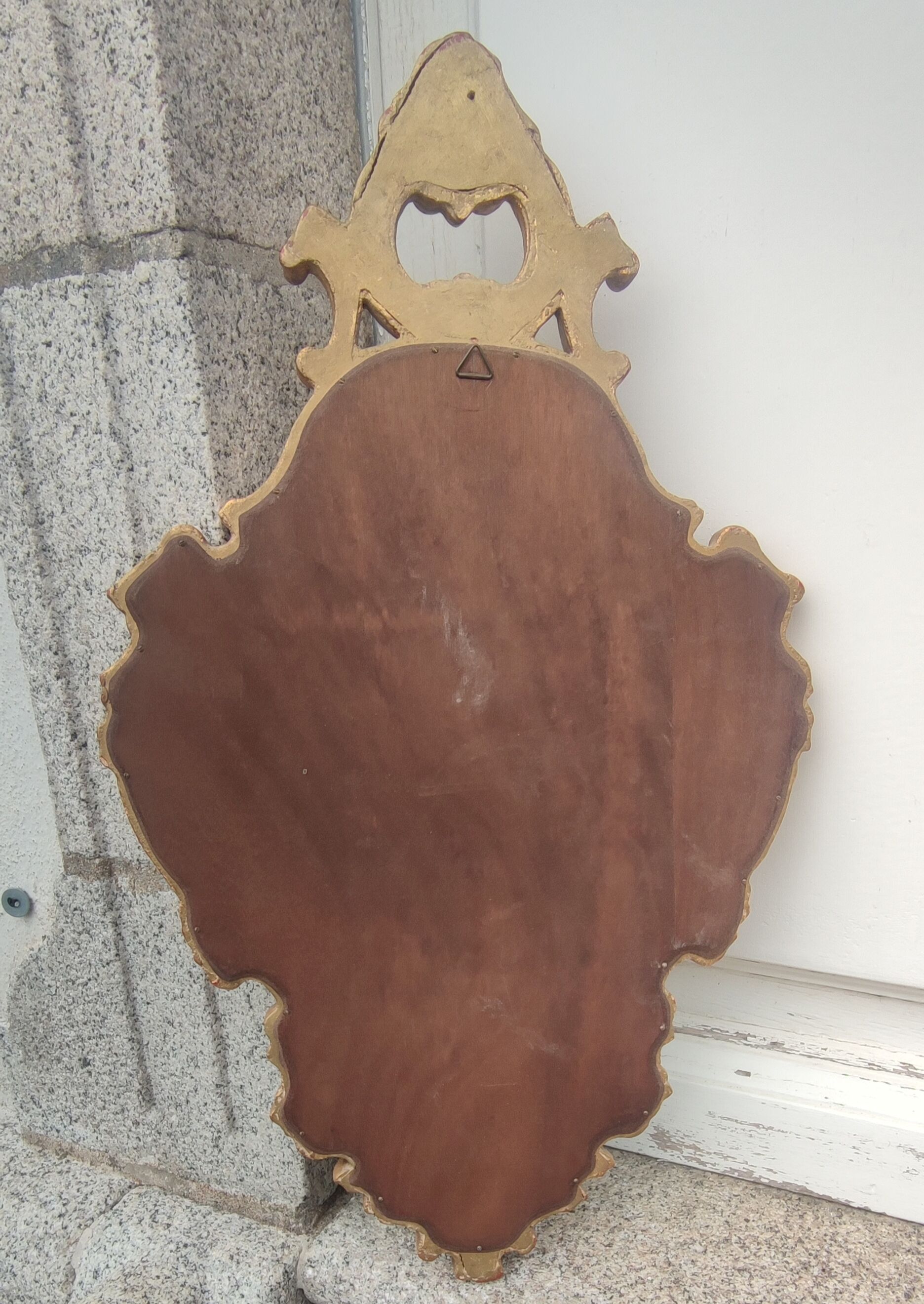 Old gilded mirror Louis XV style