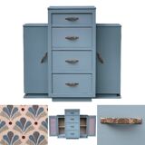 Asymmetrical Art Deco chest of drawers 1939