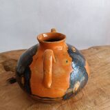 Emile SIMONOD (1893-1977) Glazed ceramic vase with handles Savoie France