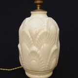 Boch cracked ceramic Art Deco lamp