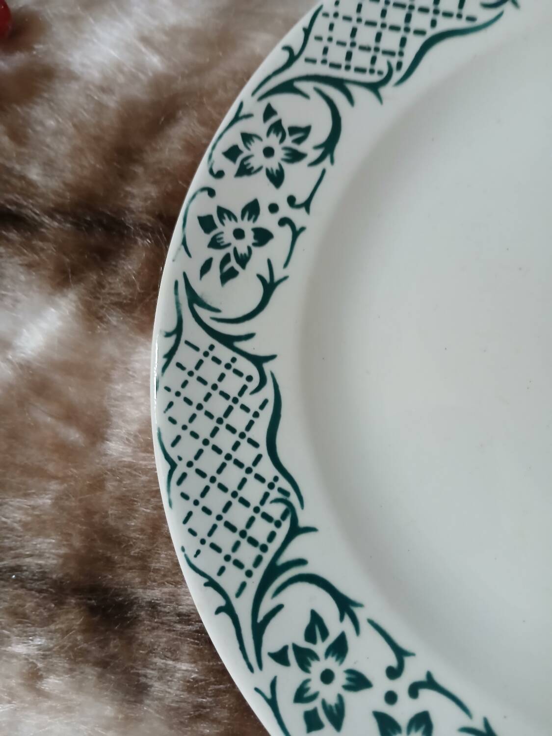 Assiette à dessert Digoin et Sarreguemines 