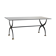 Wrought iron table with black lacquered glass, Italia 1970s
