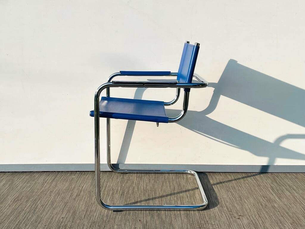 Paire de chaises Bauhaus type MG5 M. Grassi. Vintage 80s