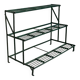 Green metal plant holder