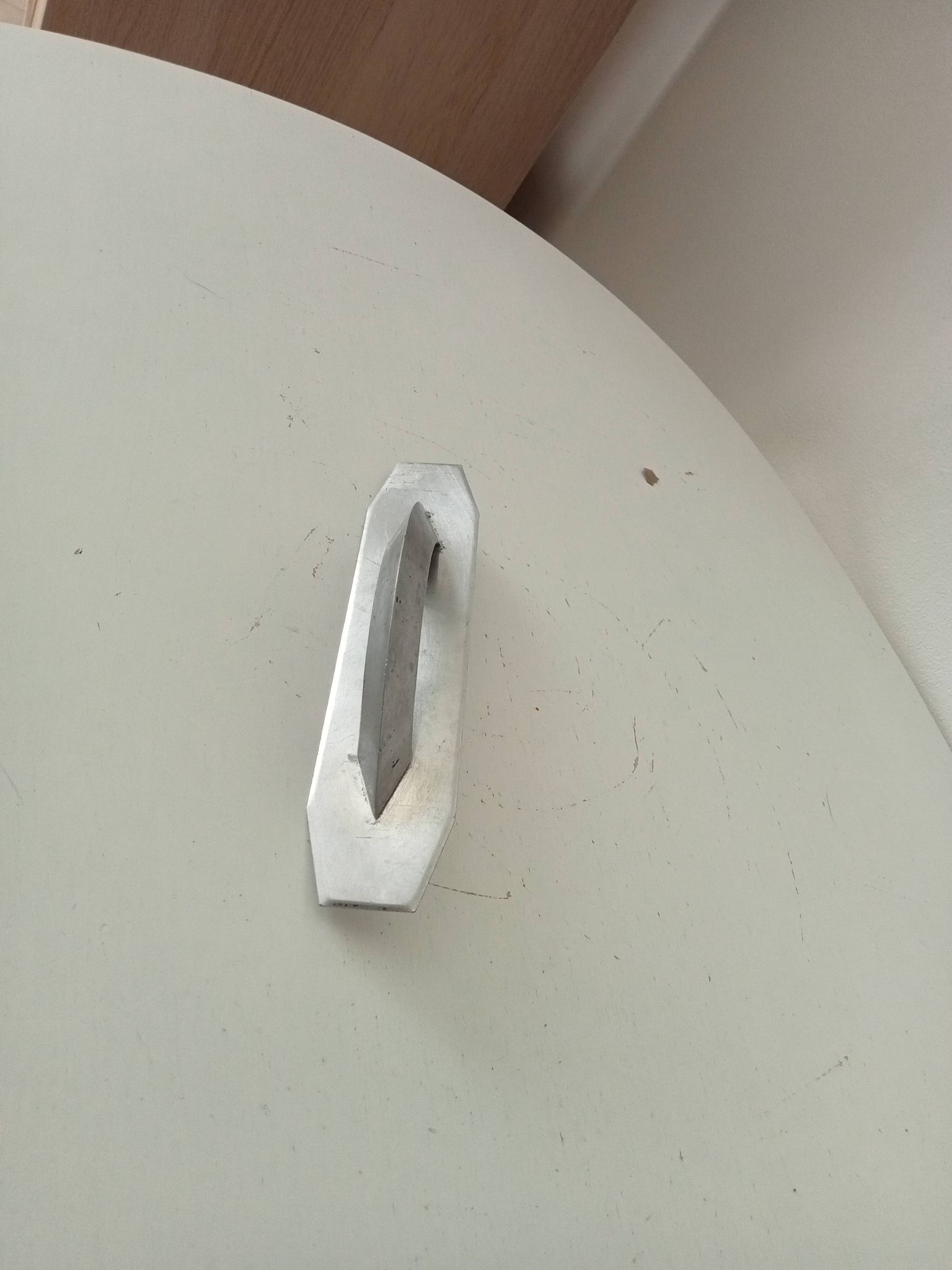 Vintage aluminium furniture handle
