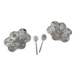 Salière et poivrière - daum cristal