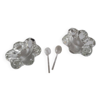 Daum crystal salt and pepper shakers