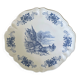 Antique pie dish in Sarreguemines faience.
