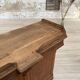 Solid oak box countertop, circa 1900.