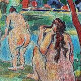Paul senac Huile sur toile les baigneuses tableau ancien