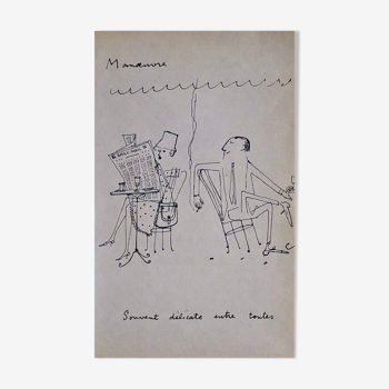 Illustrations Daninos de 1962 " Manoeuvre "