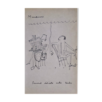 Illustrations Daninos de 1962 " Manoeuvre "