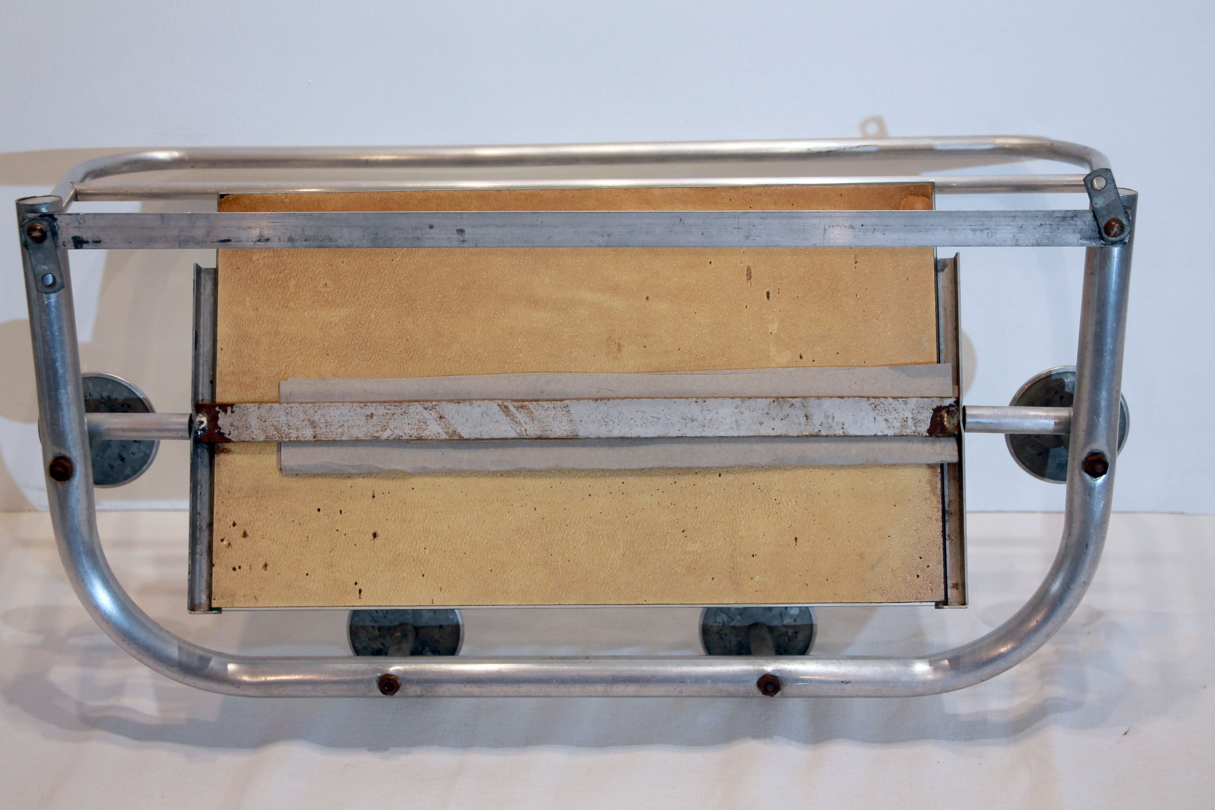 Coat rack in aluminum from the 50s
