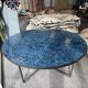 Round table zelliges handmade fish scales 12 people