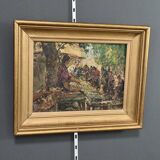 Painting “The Market” by Laurens – Early 20th century