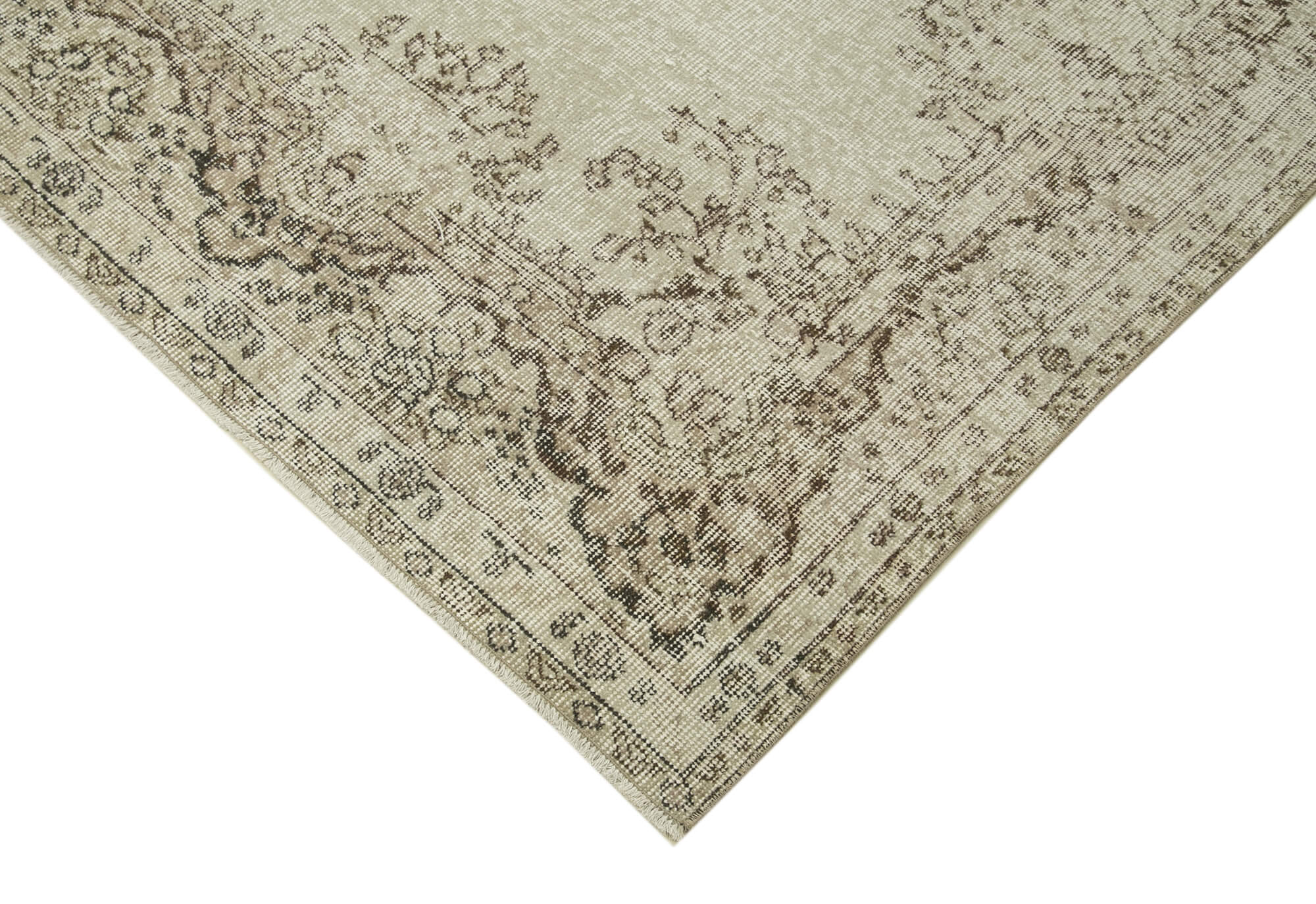 Handmade oriental beige rug 171 cm x 275 cm