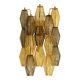 Contemporary Amber and Fumè “Poliedri” Murano Glass Wall Sconce in Venini S