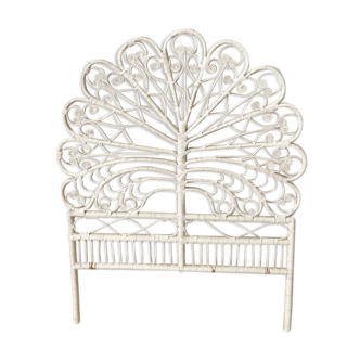 Rattan peacock headboard 1 place