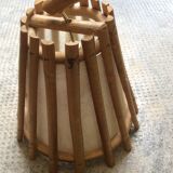 Pair of wall light rattan vintage 1960