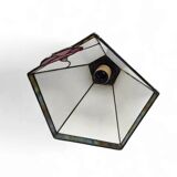 3 light chandelier with glass shades / Art Deco