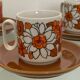 Vintage coffee set Tognana 6 cups coffee pot sugar bowl milk jug
