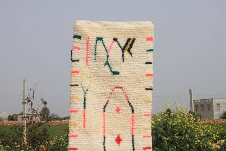 Handmade runner rug 300cm x 100cm