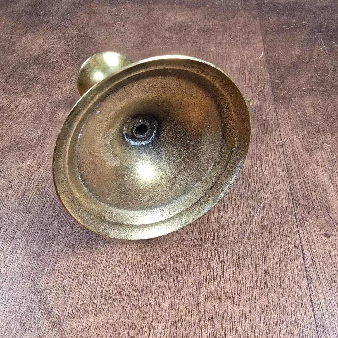 Vintage brass little cellar rat, candle holder with a lovely handle.