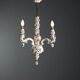 Ceramic lustre with floral motifs - Italy 20th century