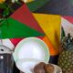 Eight earthenware plates from salins 50s