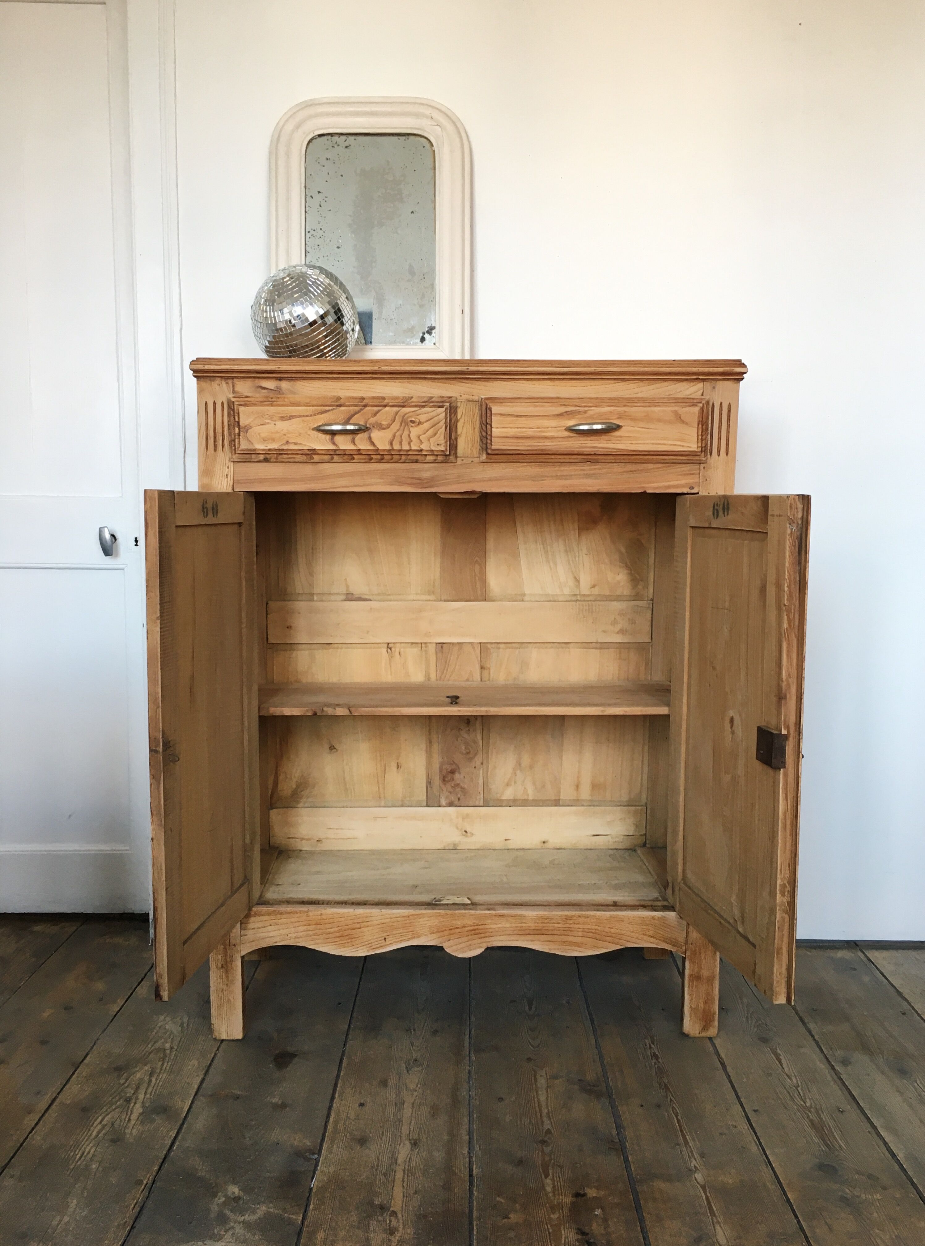 Parisian buffet raw wood