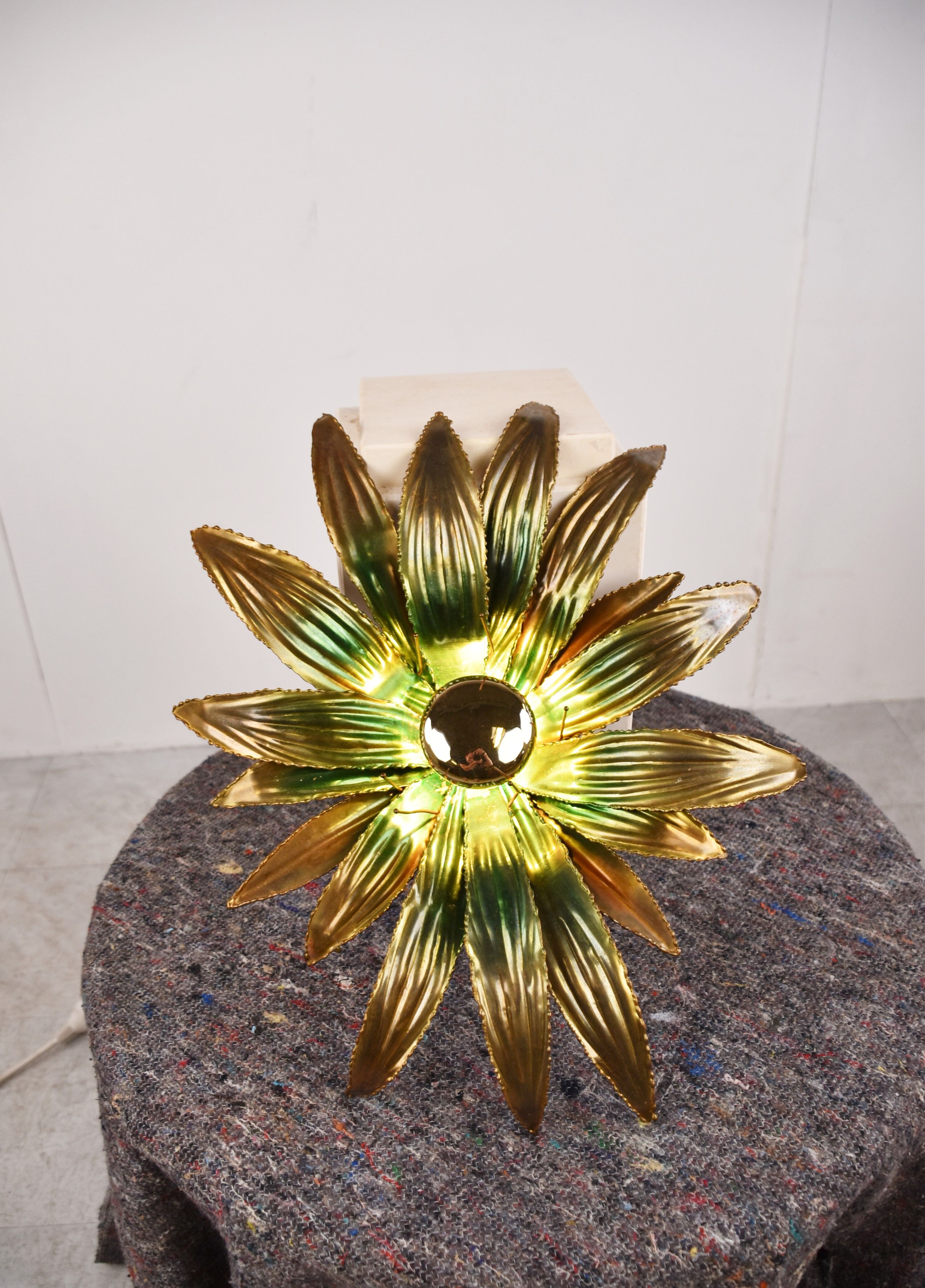 Flower wall lamp, 1970s
