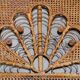 Emmanuelle peacock rattan and cane headboard 1960