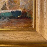 Painting by Aristide Armand HSP Marine near Nice Saint Tropez + frame