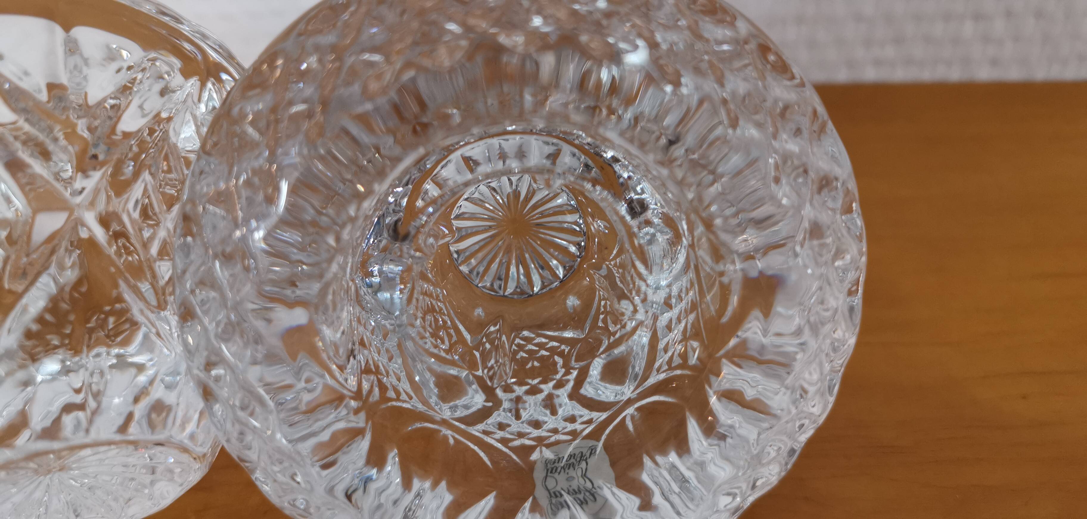 Set of Cristal D'Arques Fontenay candle holders