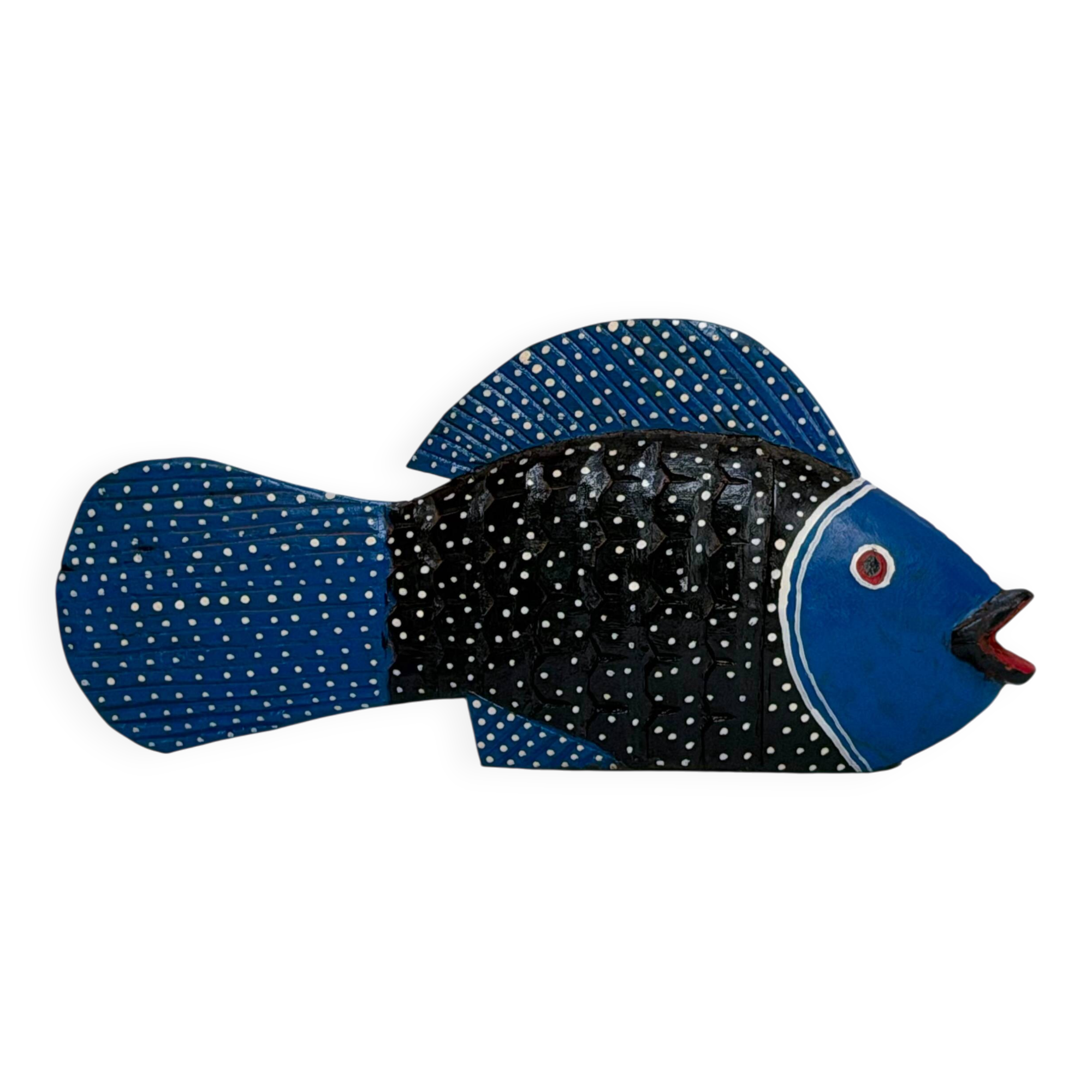 Painted wooden fish Bozo (Mali)